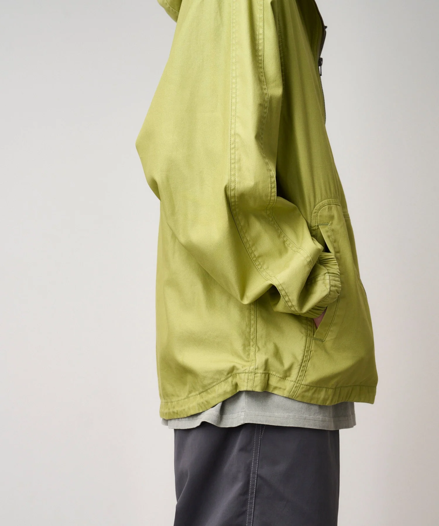 Gramicci Beach Hooded Jacket (Lime) - Image 8