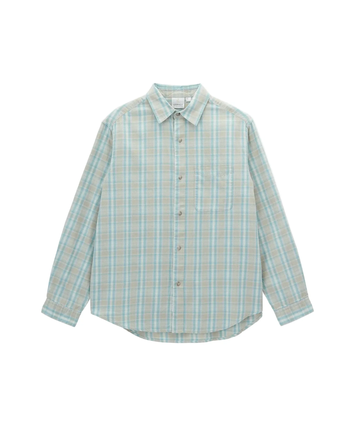 Gramicci Checkered Ombre Shirt (Blue)