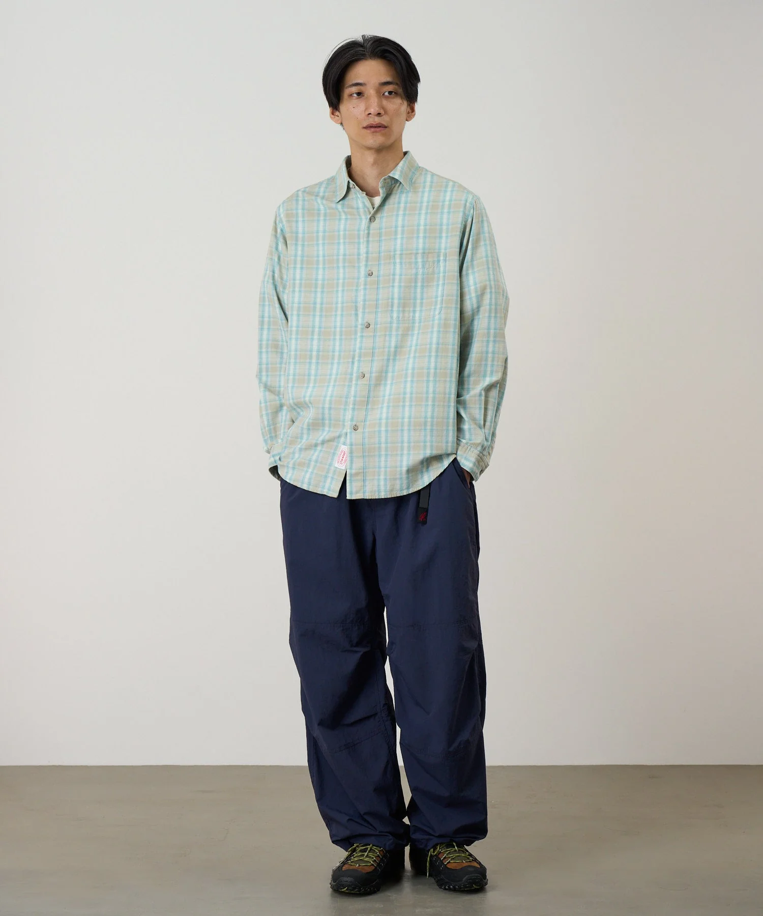 Gramicci Checkered Ombre Shirt (Blue) - Image 2
