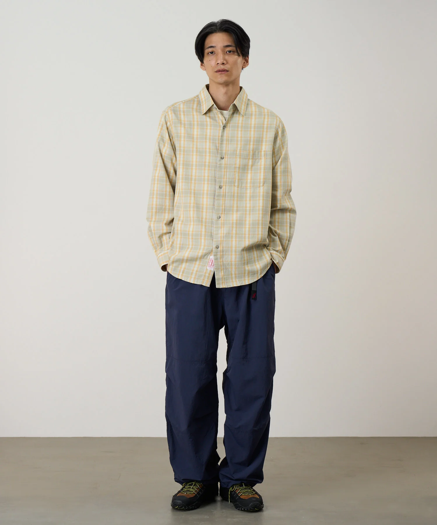 Gramicci Checkered Ombre Shirt (Mustard) - Image 2