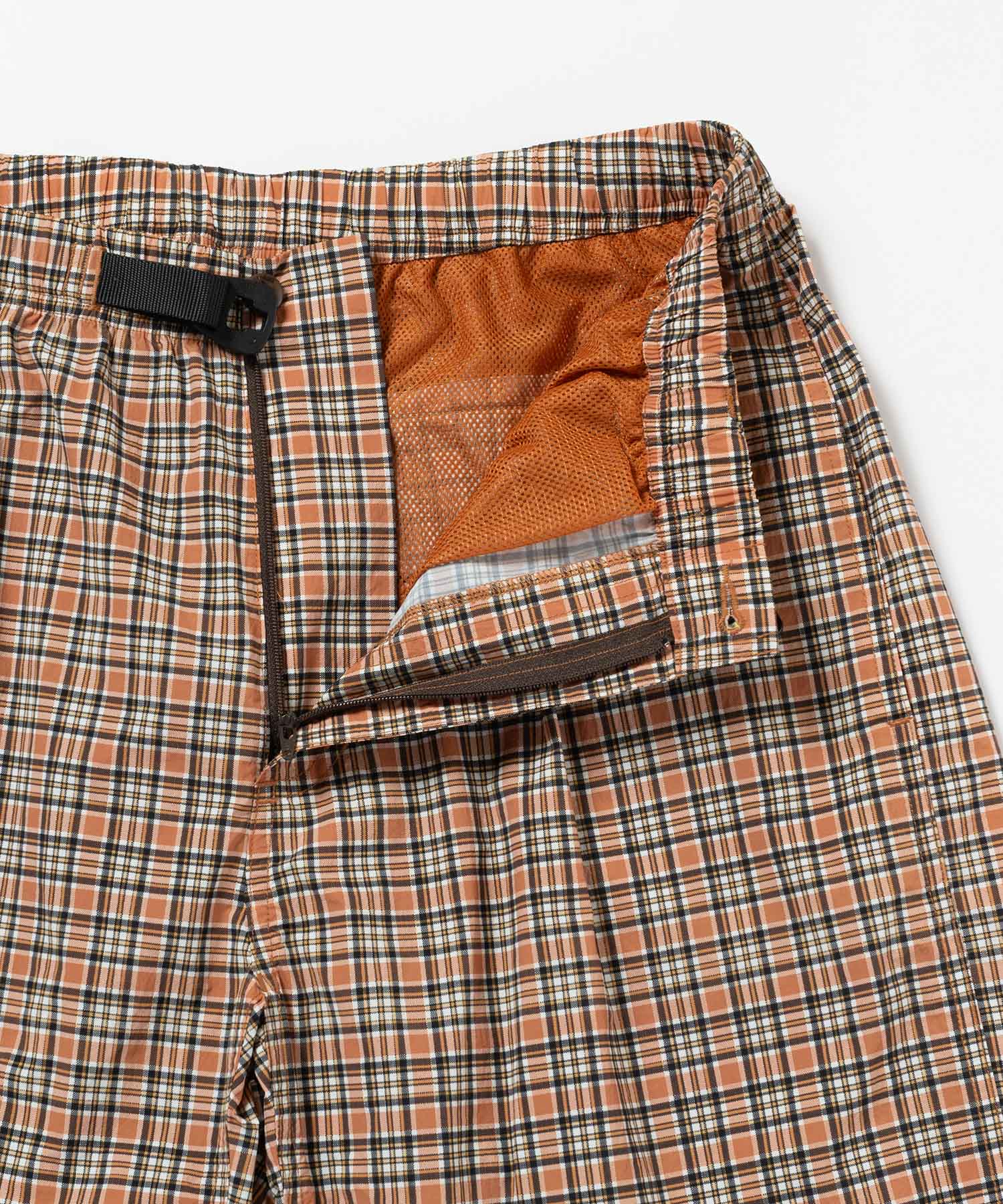 Gramicci Checkered Shell Shorts (Brick Check) - Image 10
