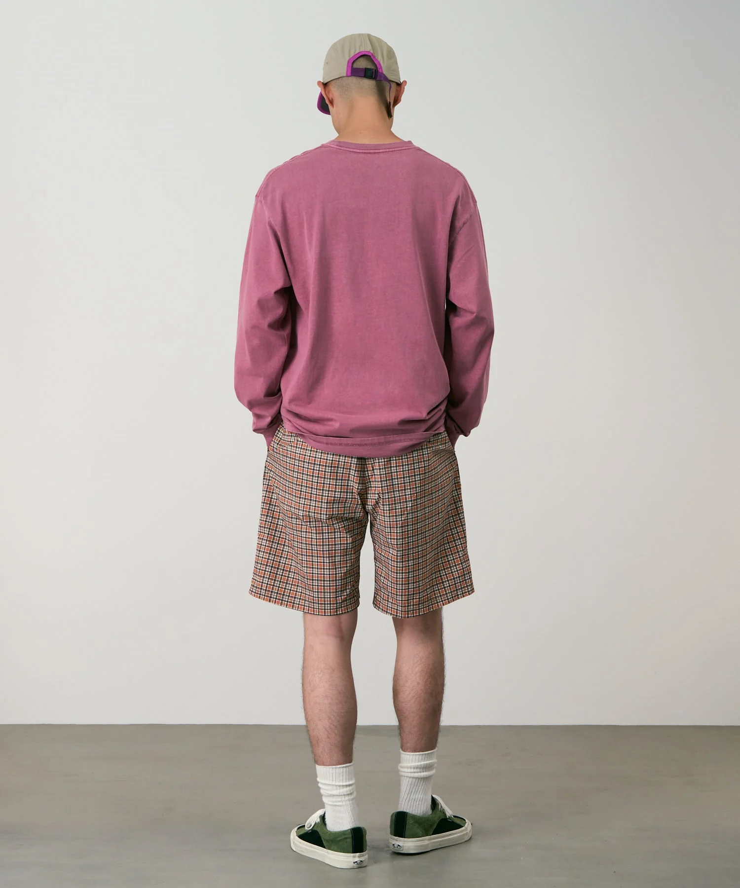 Gramicci Checkered Shell Shorts (Brick Check) - Image 5