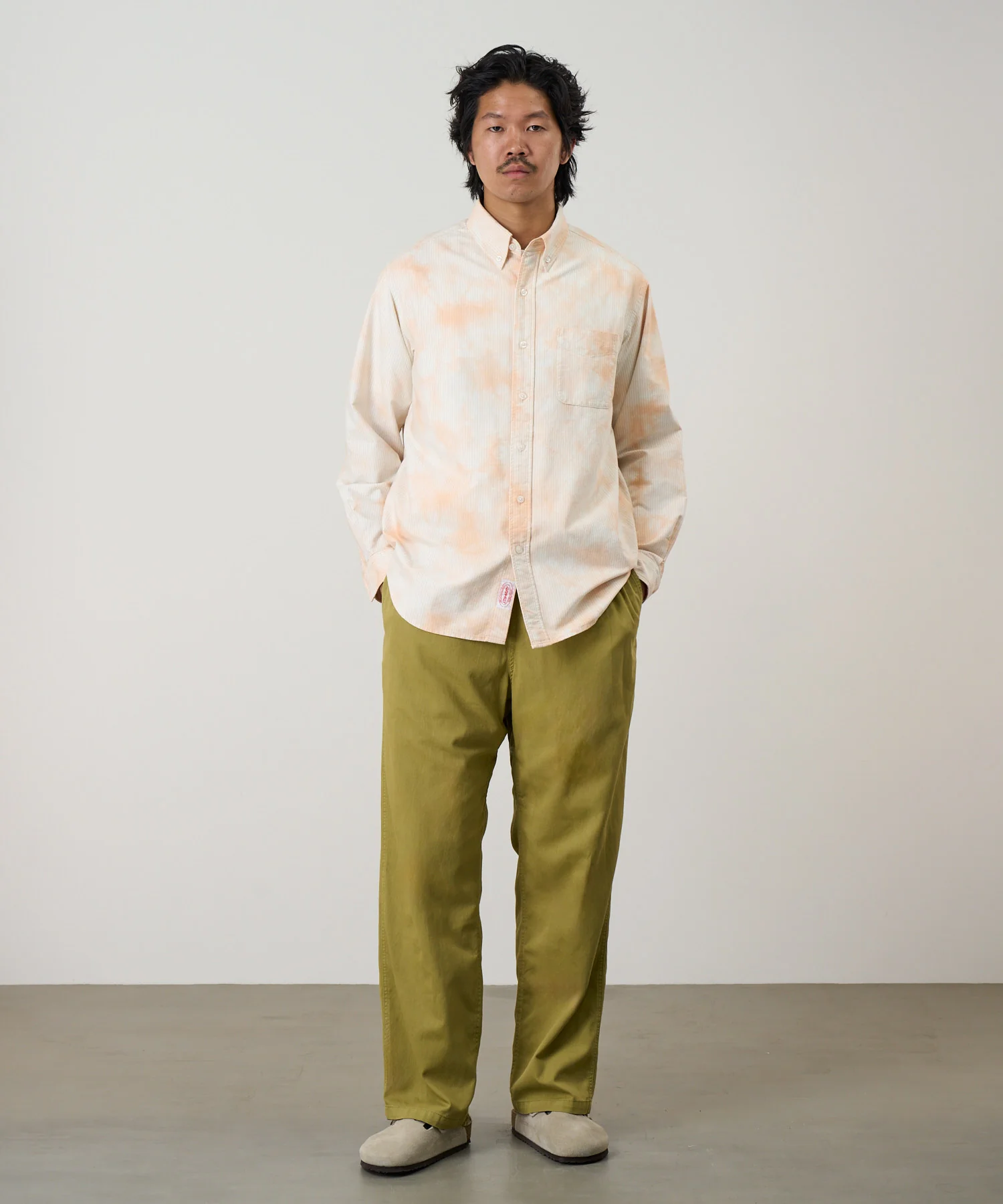 Gramicci Classic Oxford Bleached Shirt (Stripe) - Image 6