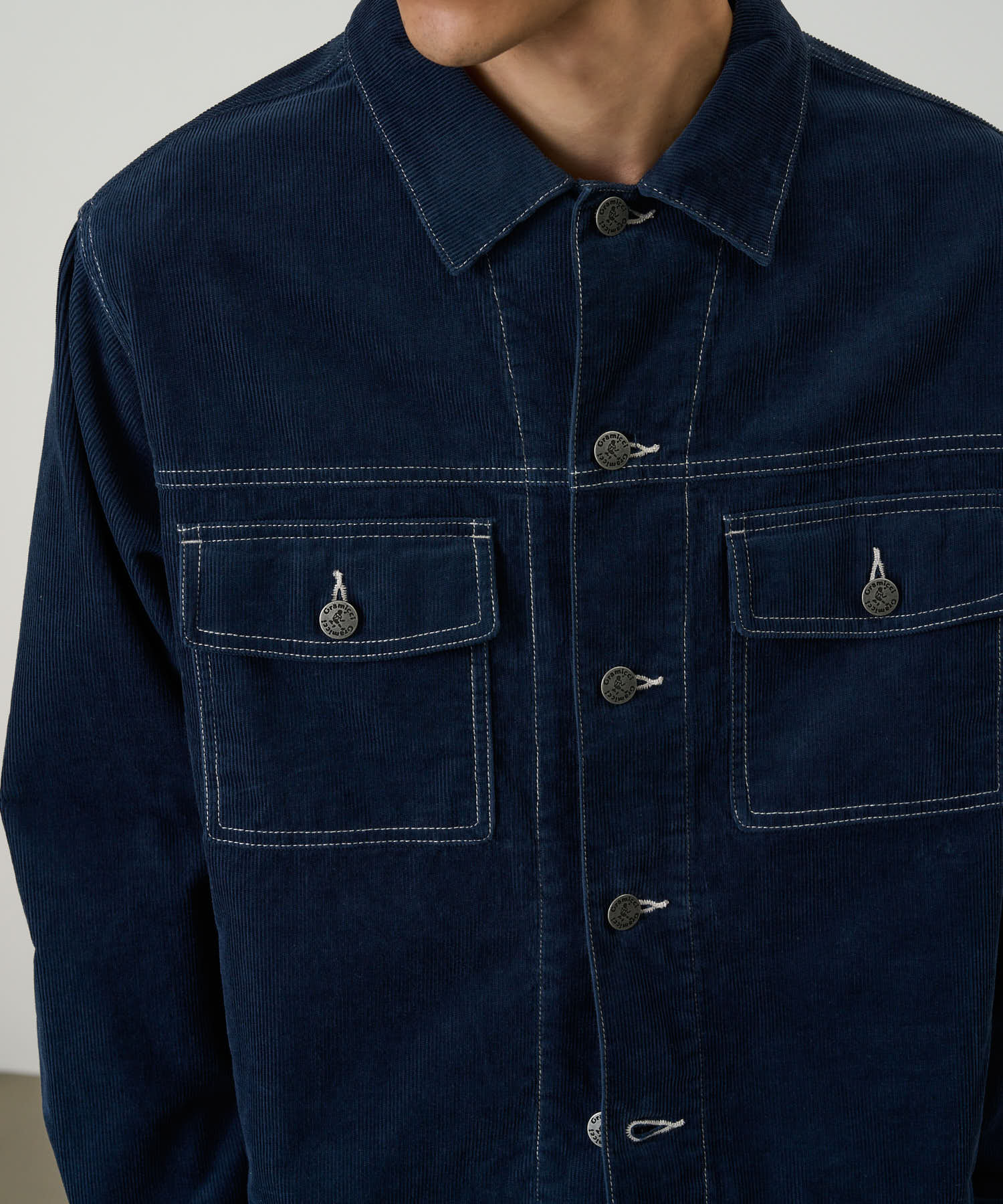 Gramicci Corduroy Trucker Jacket (Navy) - Image 3