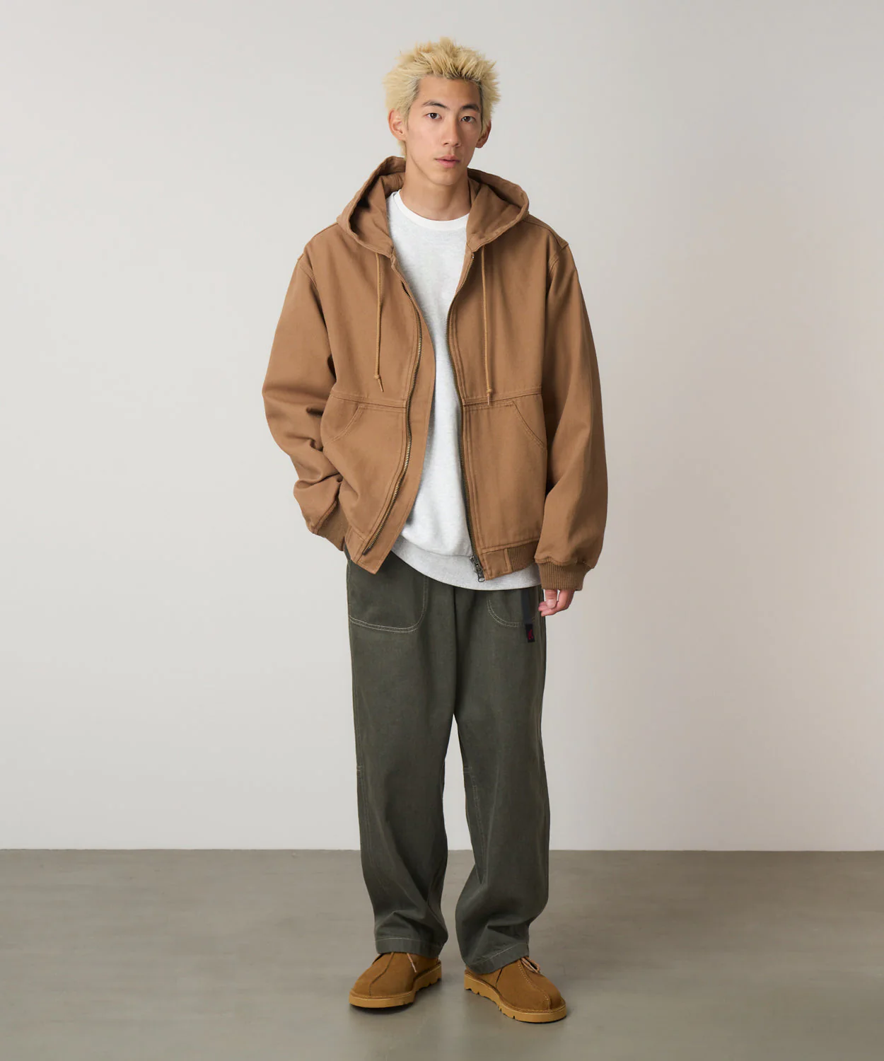 Gramicci El Cap Canvas Hooded Jacket (Walnut) - Image 2