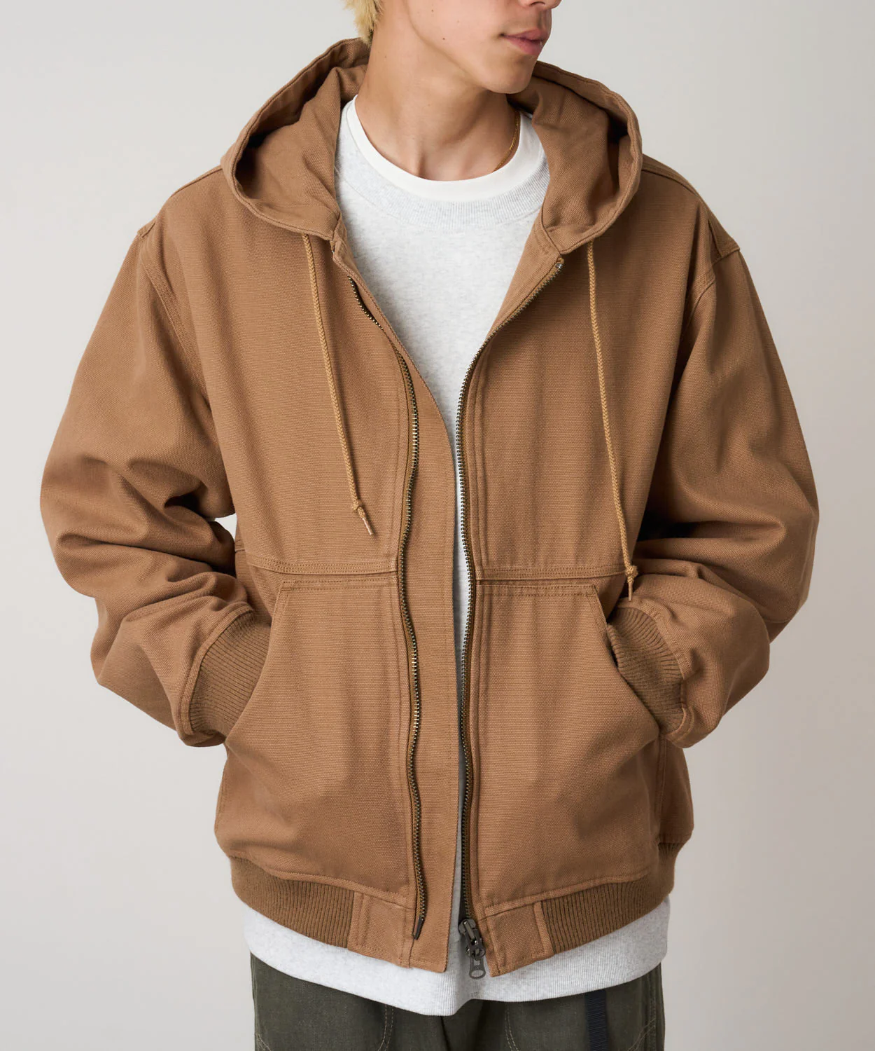 Gramicci El Cap Canvas Hooded Jacket (Walnut) - Image 3