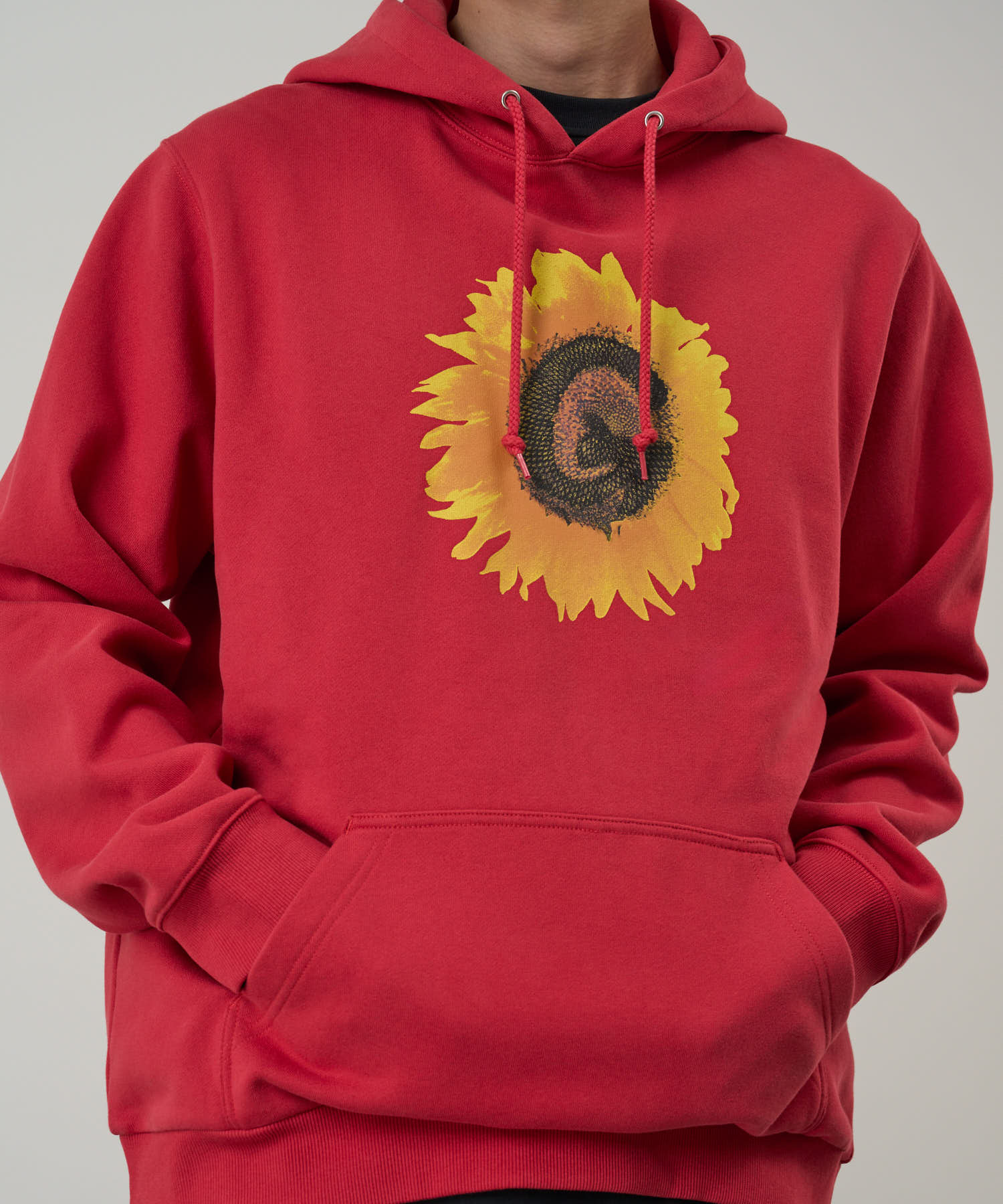 Gramicci G-Flower Hooded Sweatshirt (Crimson Red) - Image 3