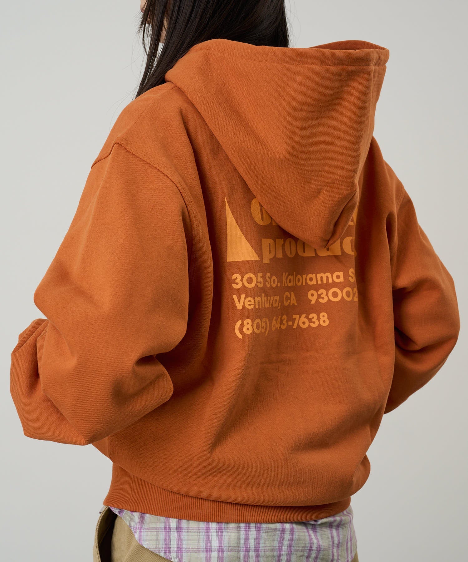 Gramicci G-Sail Zip Hooded Sweatshirt (Orange) - Image 3