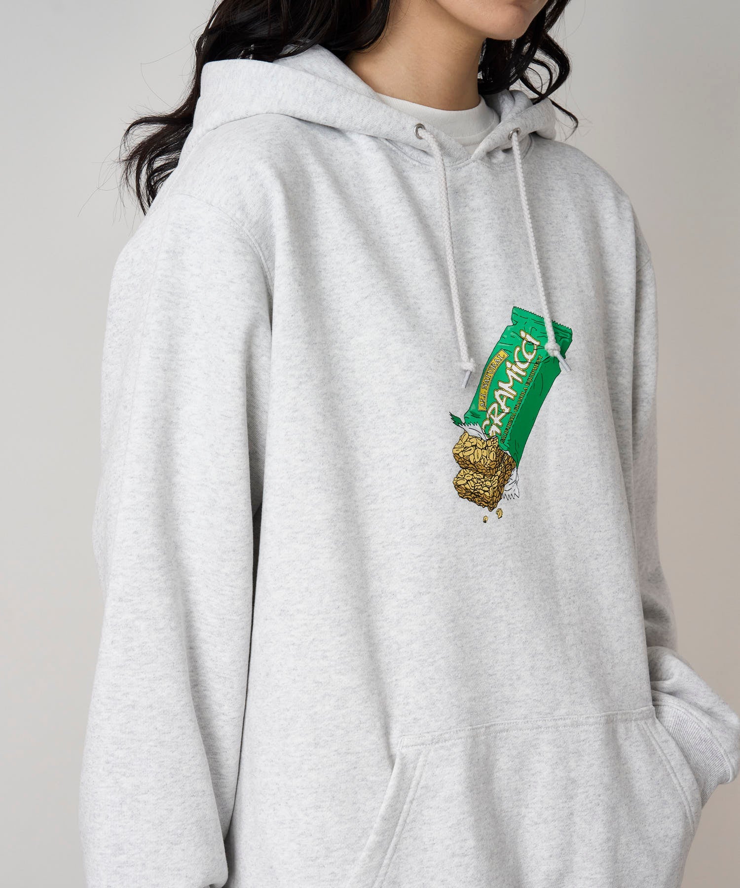 Gramicci Granola Hooded Sweatshirt (Heather Ash) - Image 3