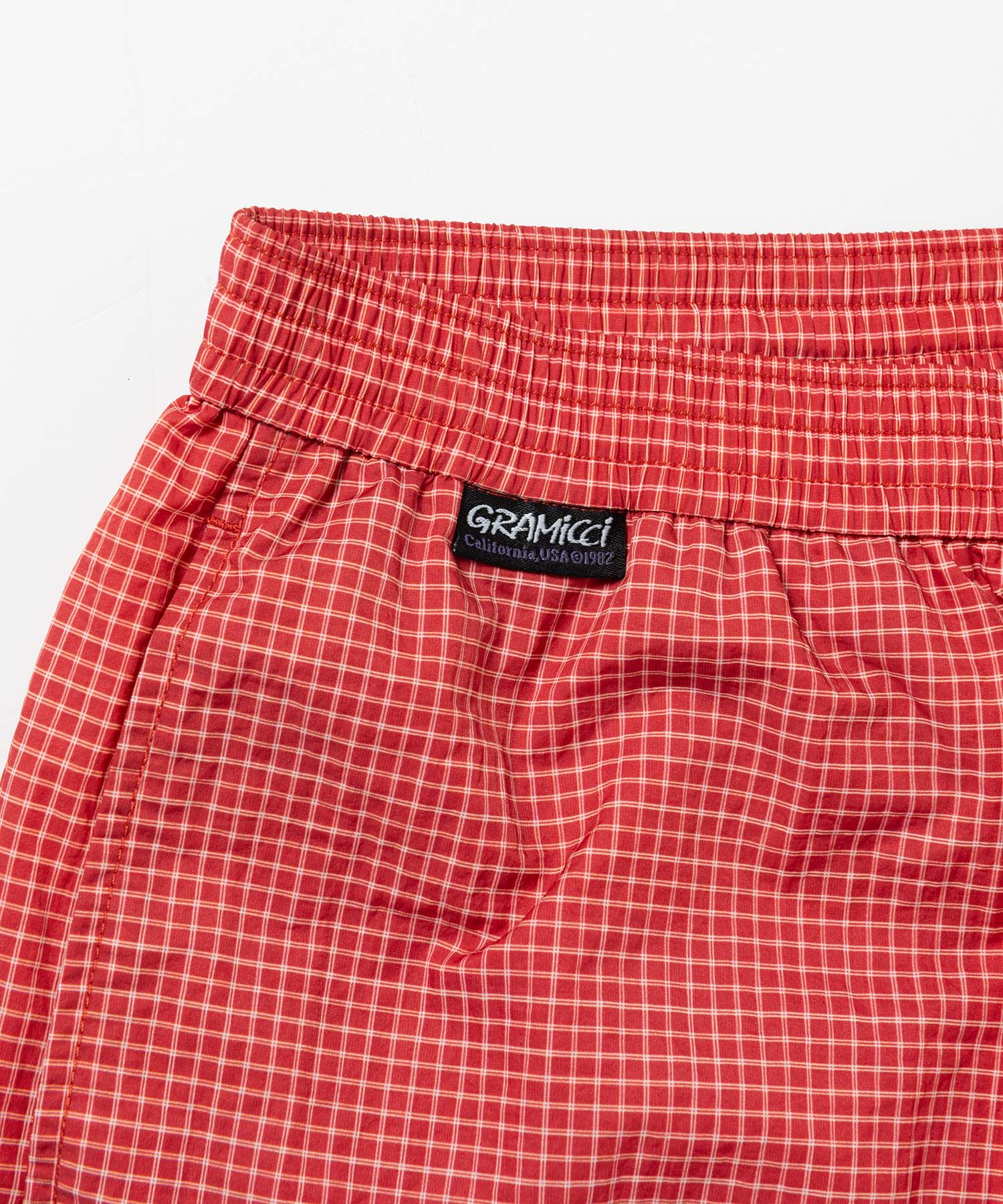 Gramicci Grid Swim Shorts (Red) - Image 11