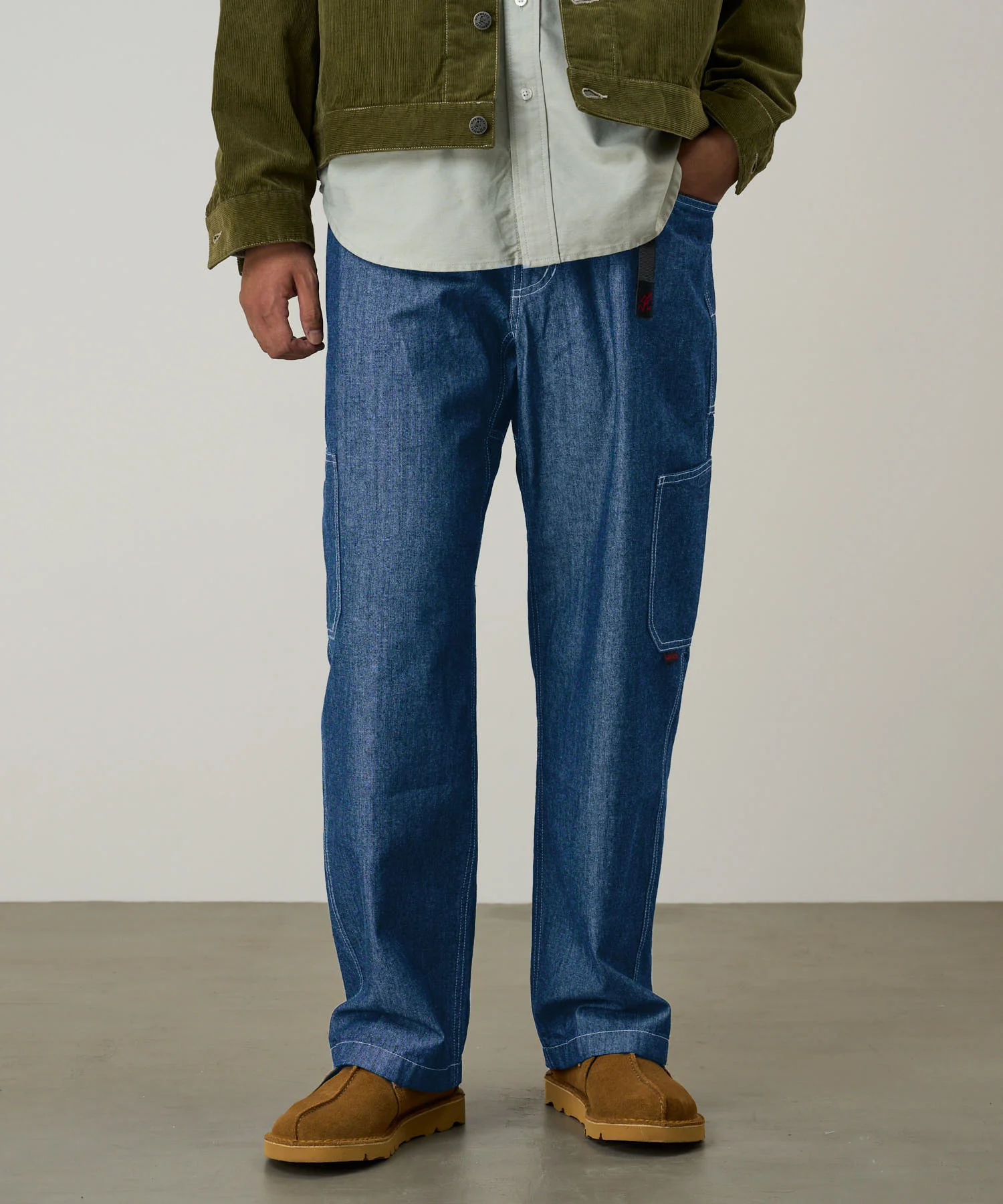 Gramicci Japanese Chambray Rock Slide Pants (Blue) - Image 3