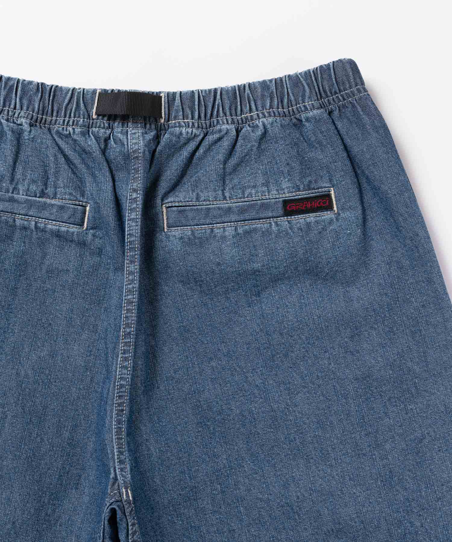 Gramicci Japanese Chambray Shorts (Blue) - Image 11