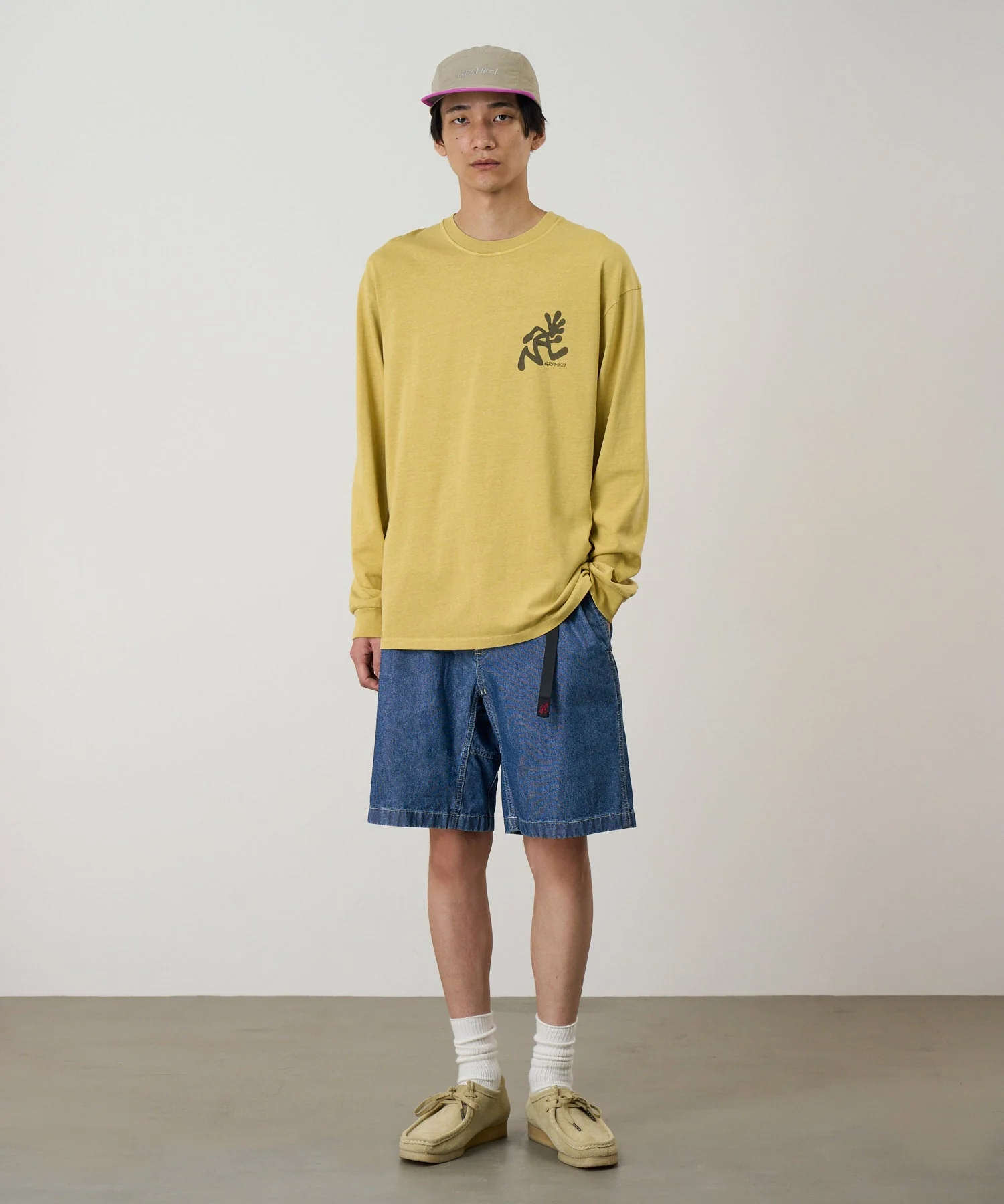 Gramicci Japanese Chambray Shorts (Blue) - Image 3