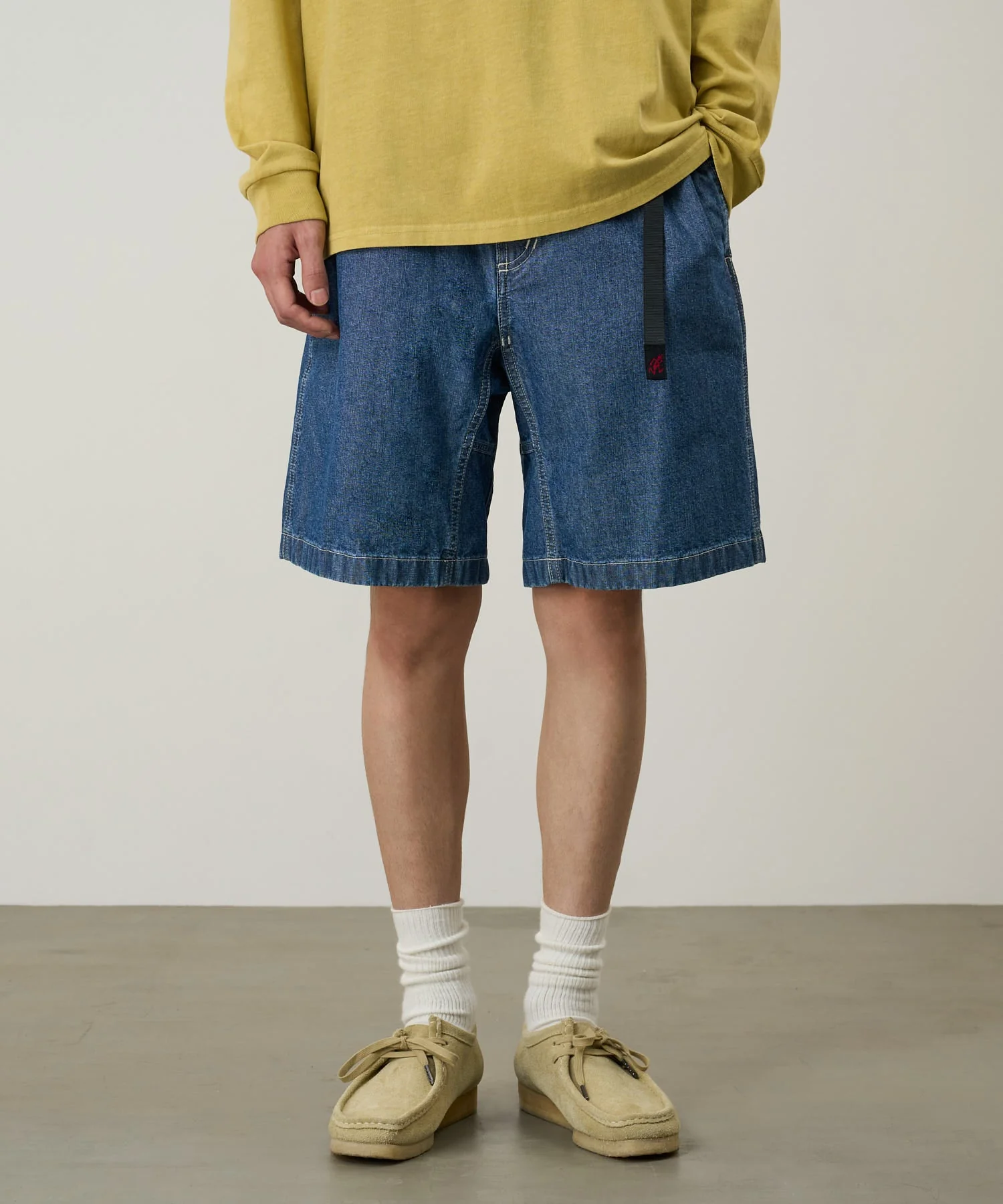 Gramicci Japanese Chambray Shorts (Blue) - Image 6