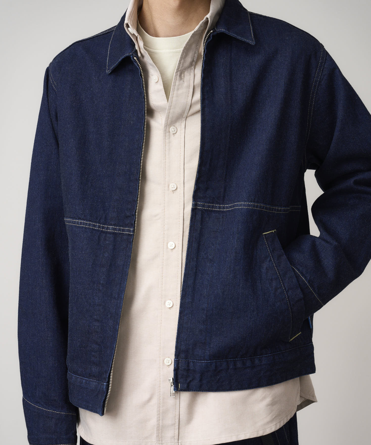Gramicci Japanese Slub Denim Jacket (Indigo) - Image 3