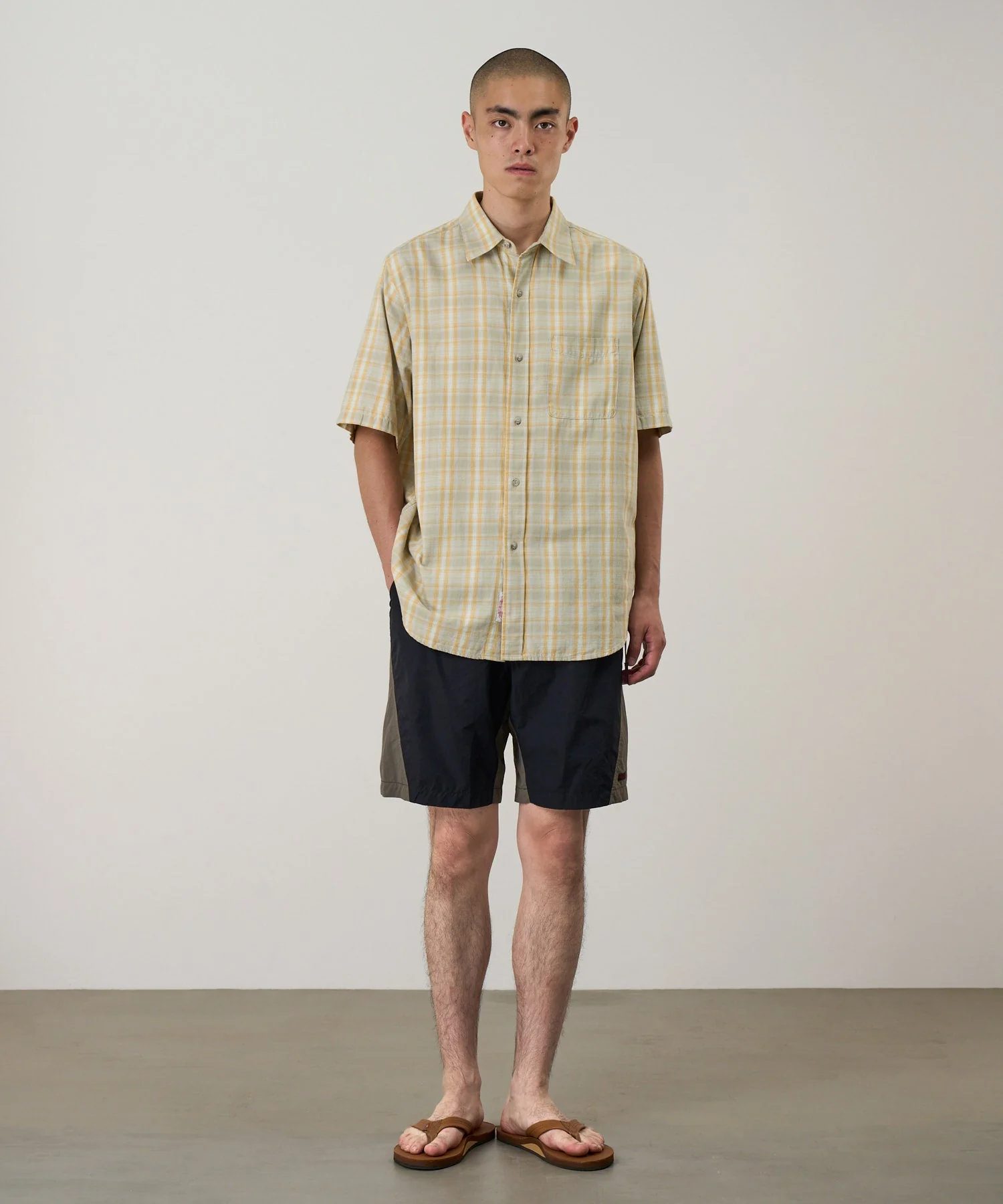 Gramicci Nylon Block Shorts (Black) - Image 2