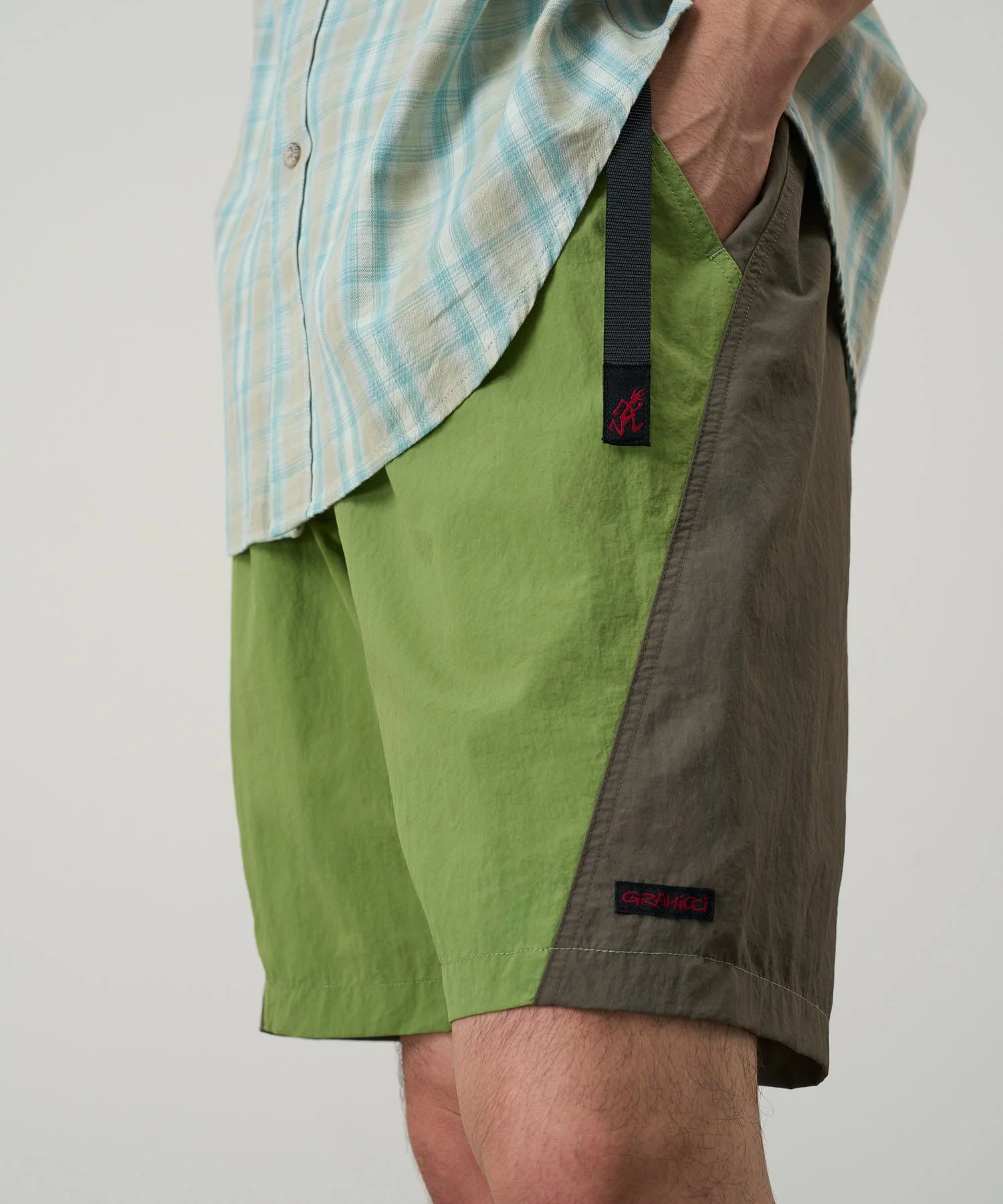 Gramicci Nylon Block Shorts (Jade Green) - Image 9