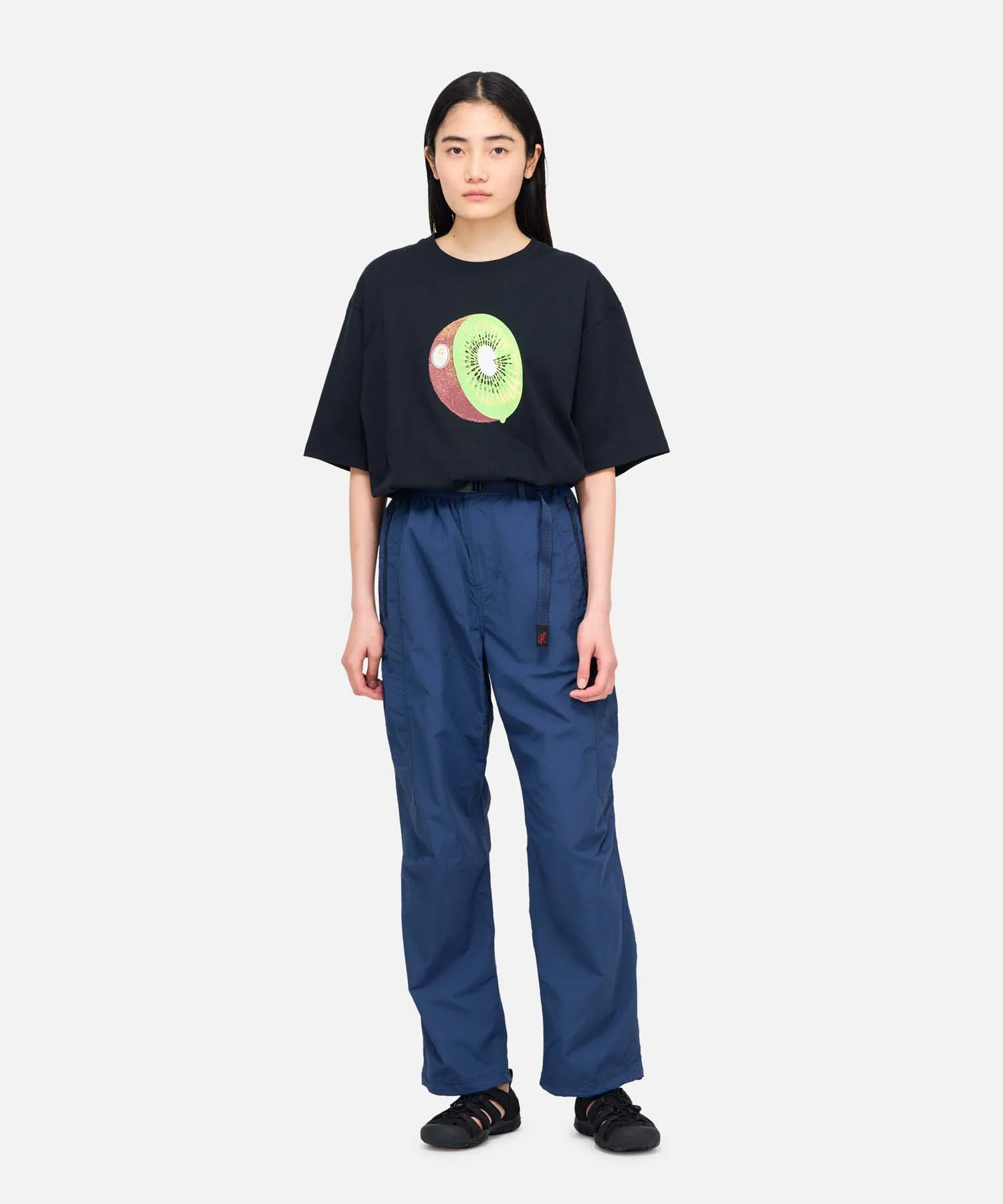 Gramicci Nylon Runners Track Pants (Black) - Image 2