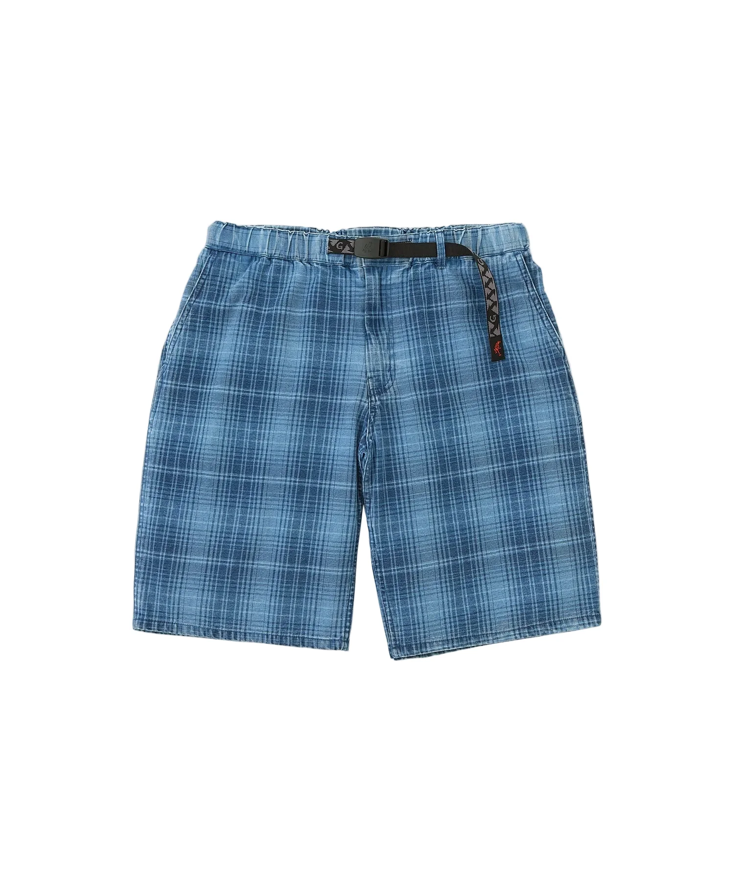 Gramicci O.G. Denim Lagoon Shorts (Indigo Checkered Plaid)