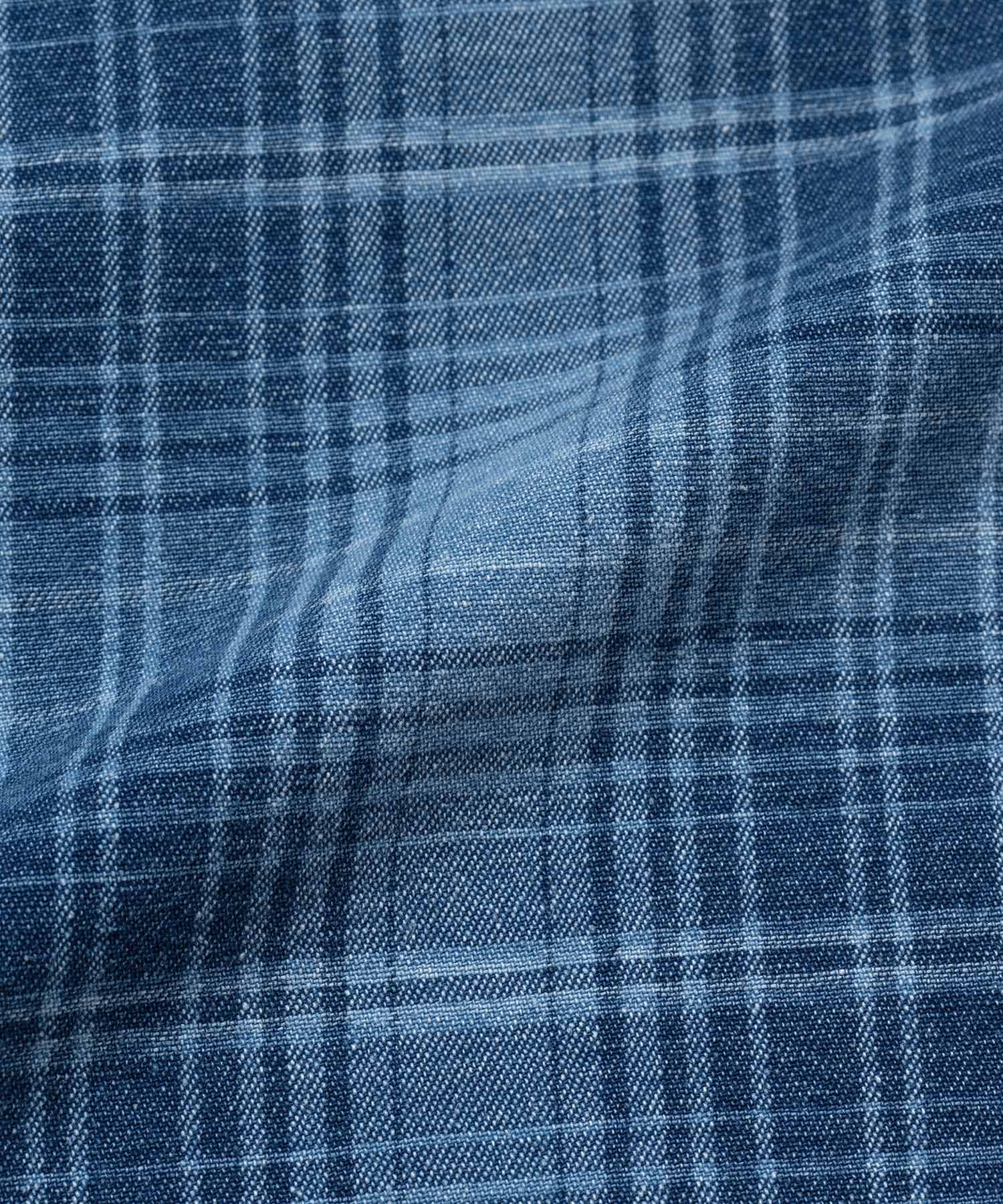 Gramicci O.G. Denim Lagoon Shorts (Indigo Checkered Plaid) - Image 12
