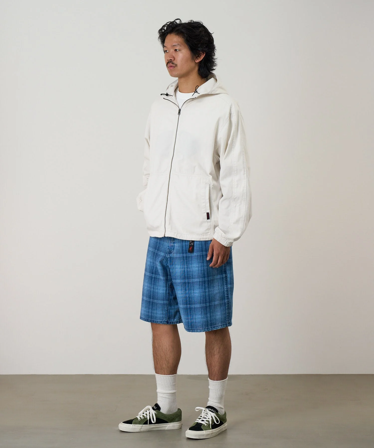 Gramicci O.G. Denim Lagoon Shorts (Indigo Checkered Plaid) - Image 4