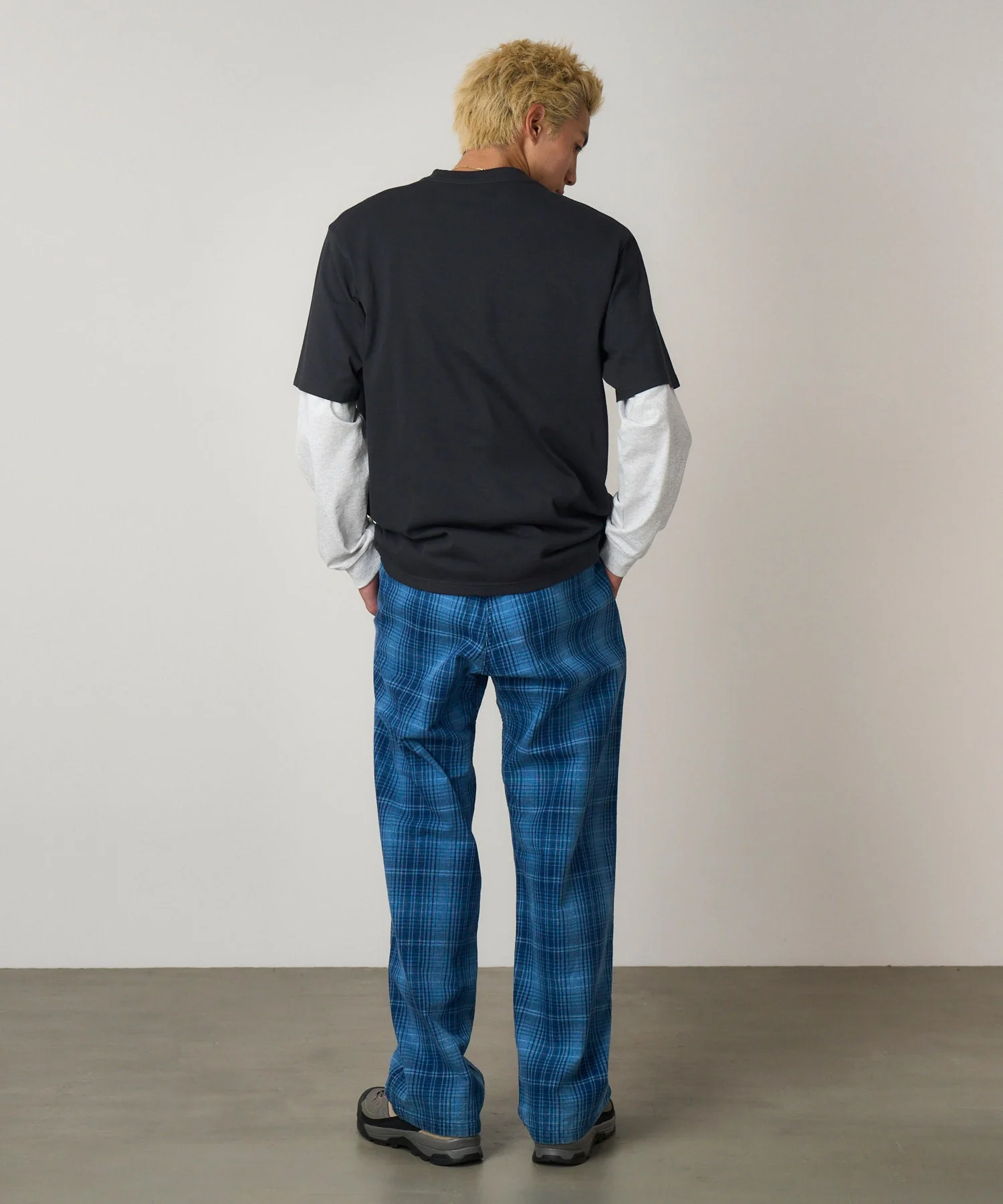Gramicci O.G. Denim Plaid Pants (Indigo Checkered Plaid) - Image 5
