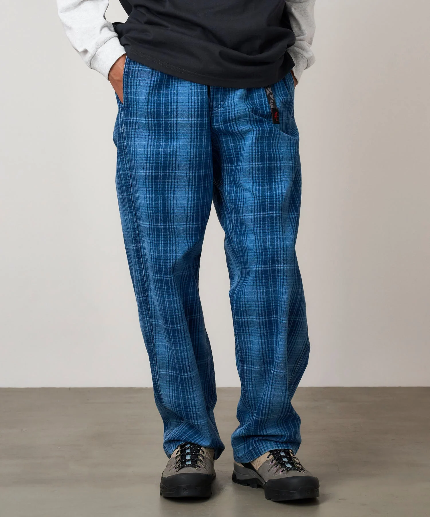 Gramicci O.G. Denim Plaid Pants (Indigo Checkered Plaid) - Image 6