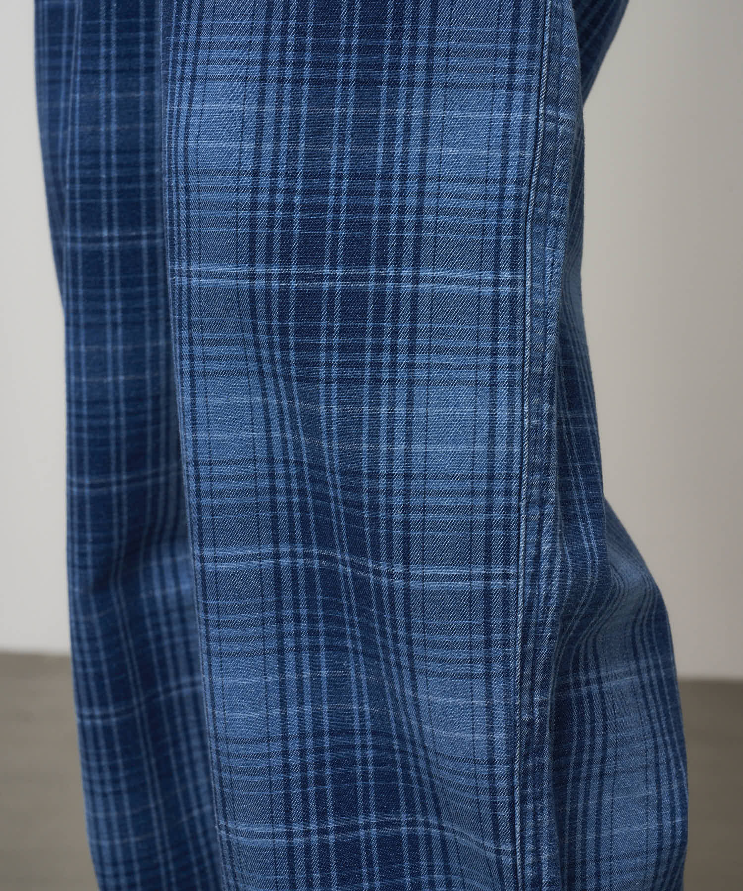 Gramicci O.G. Denim Plaid Pants (Indigo Checkered Plaid) - Image 9