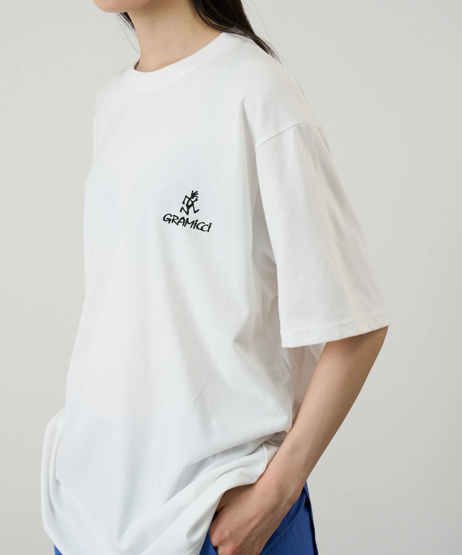 Gramicci One Point Logo Tee (White) - Image 3