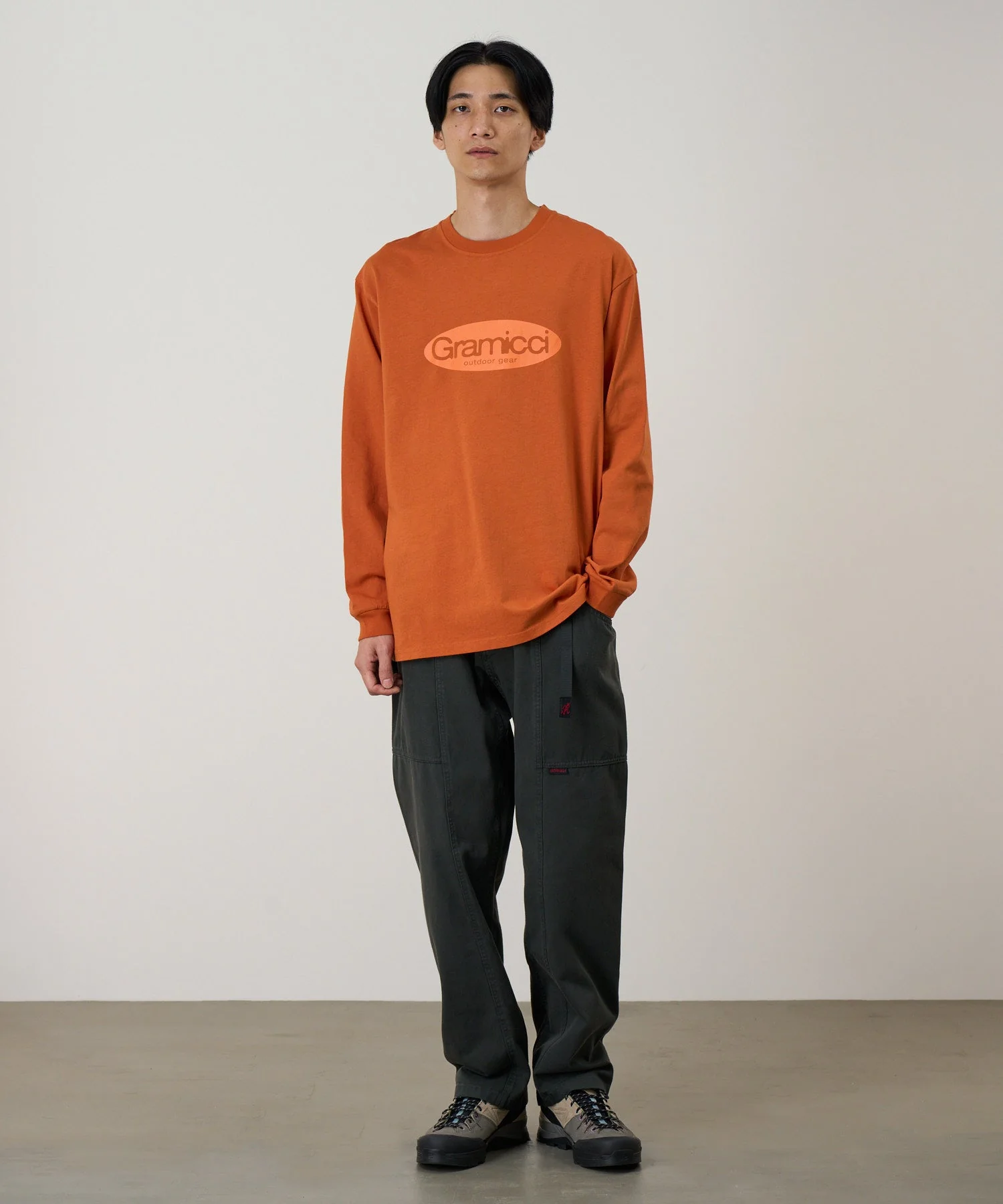 Gramicci Outdoor Gear Long Sleeve Tee (Orange) - Image 2