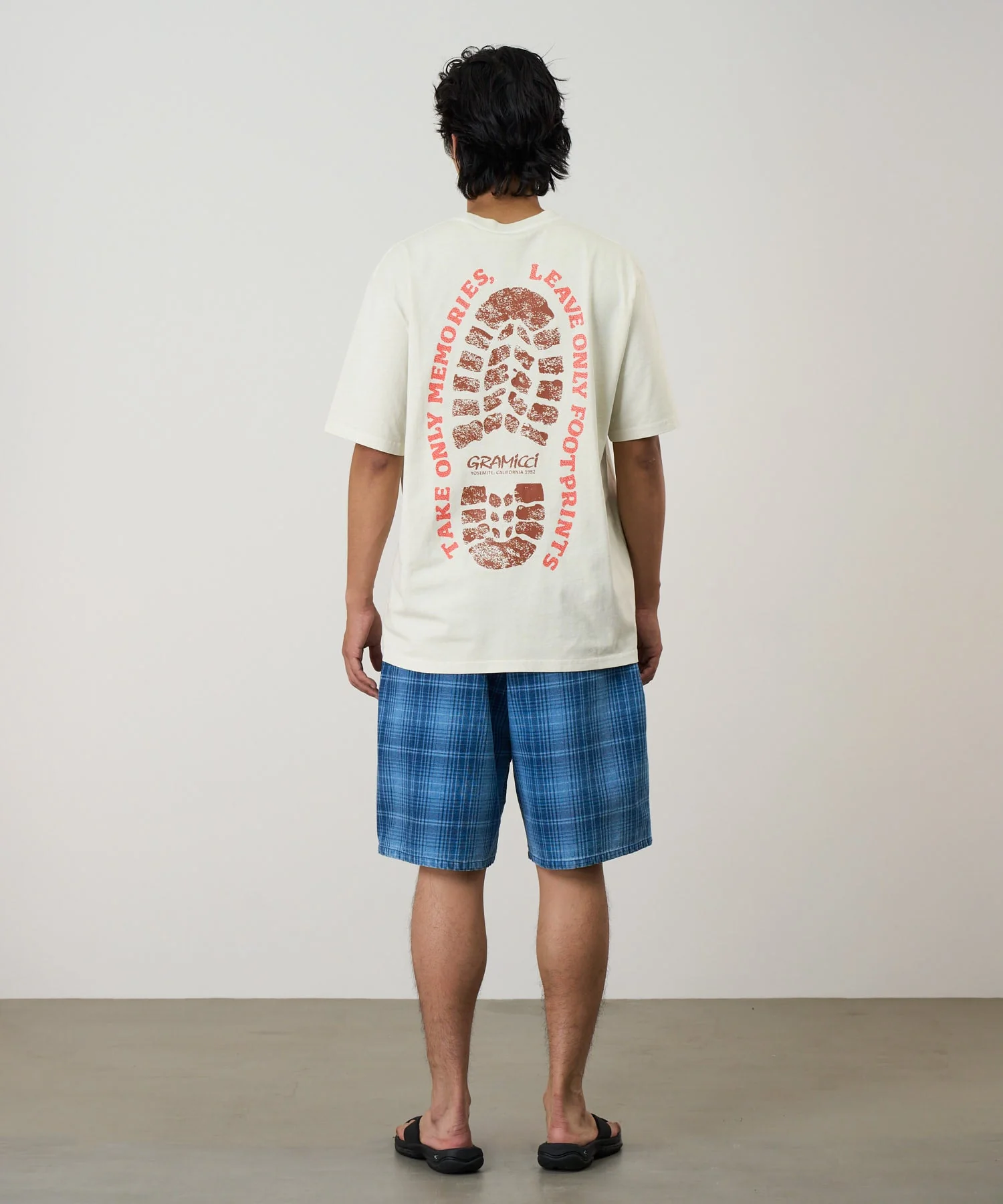 Gramicci Pigment Dyed Footprints Tee (Natural Pigment) - Image 5