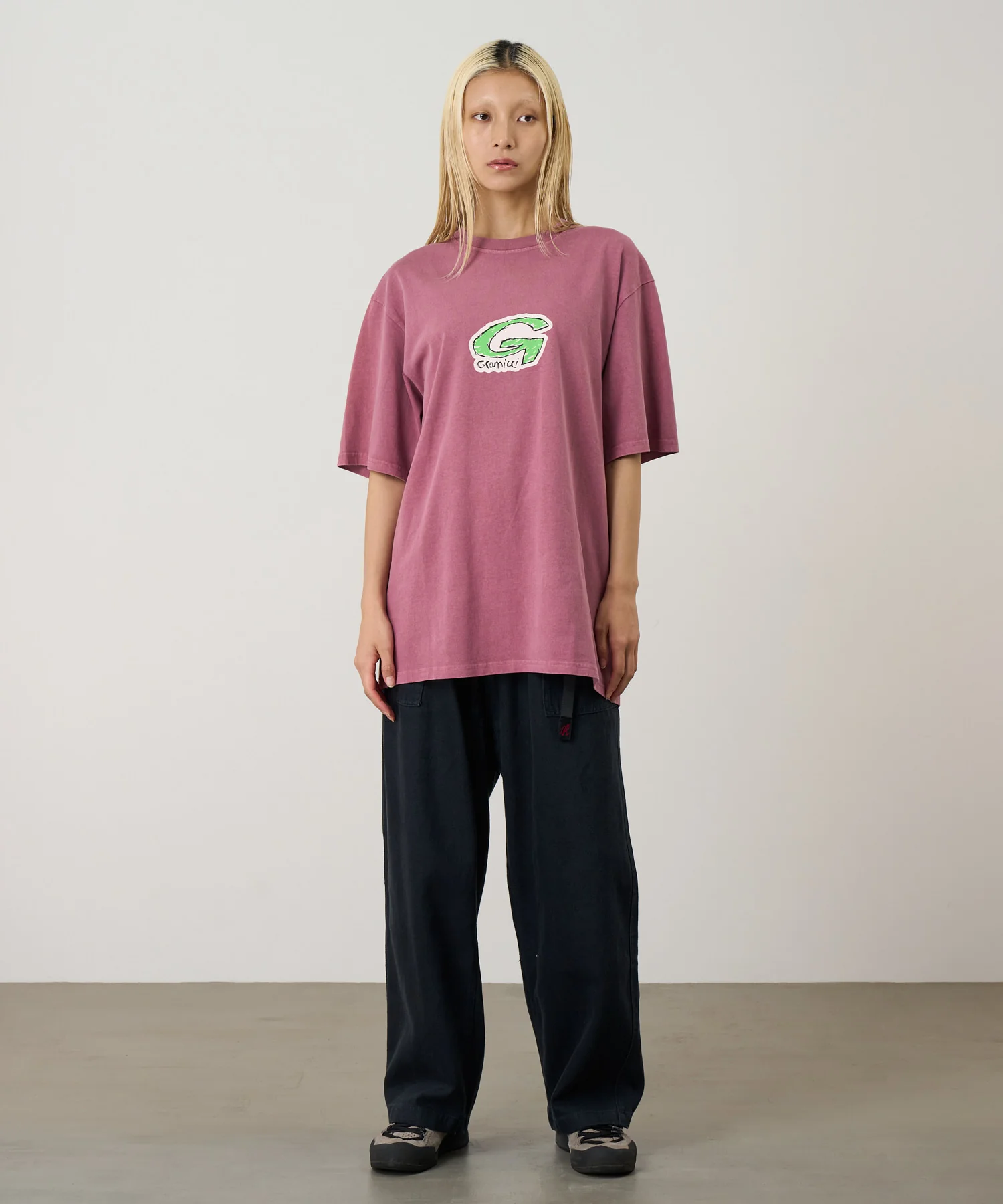 Gramicci Pigment Dyed G-Scribble Tee (Red Pigment) - Image 3