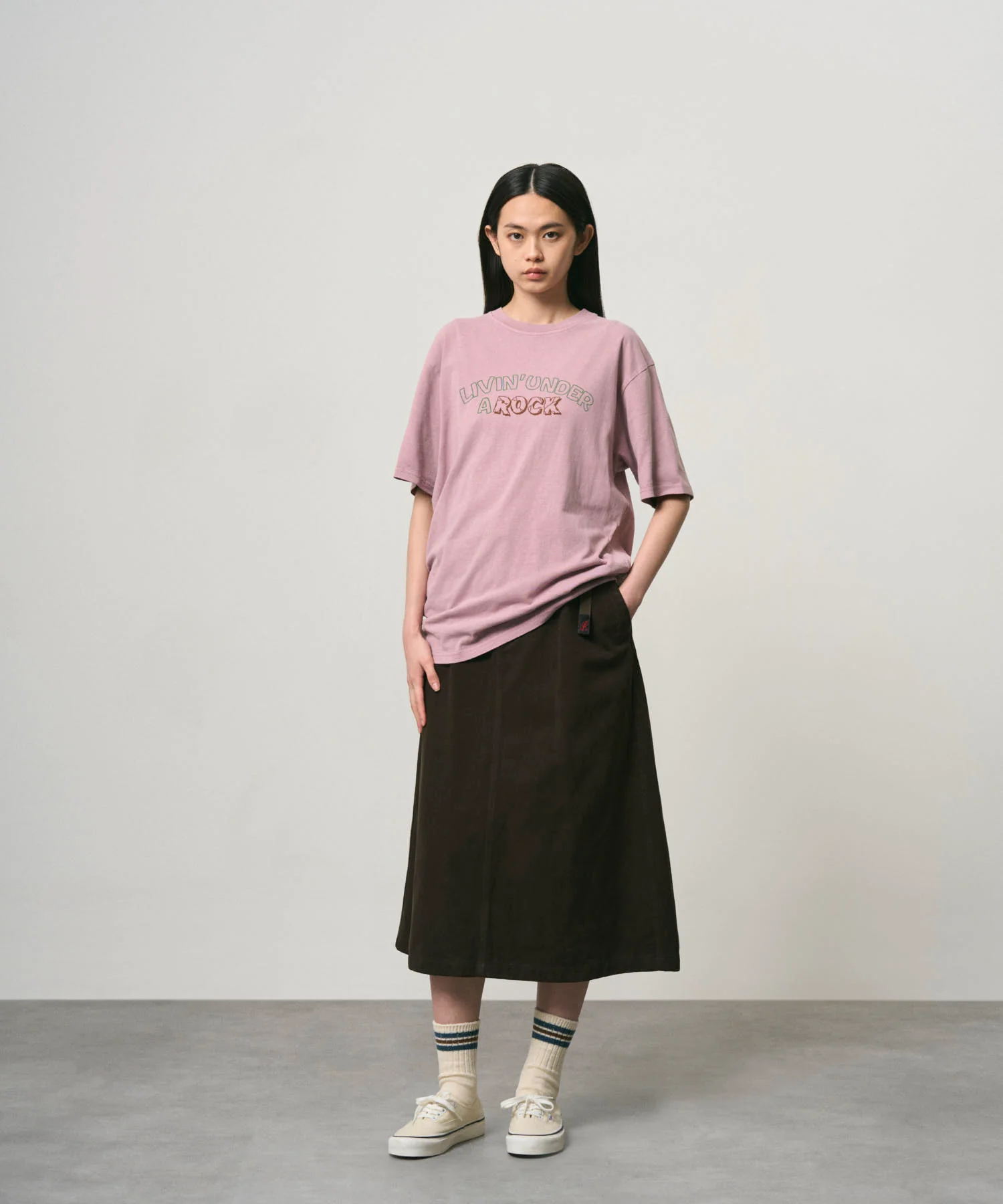 Gramicci Pigment Dyed Livin' Tee (Lilac Pigment) - Image 3