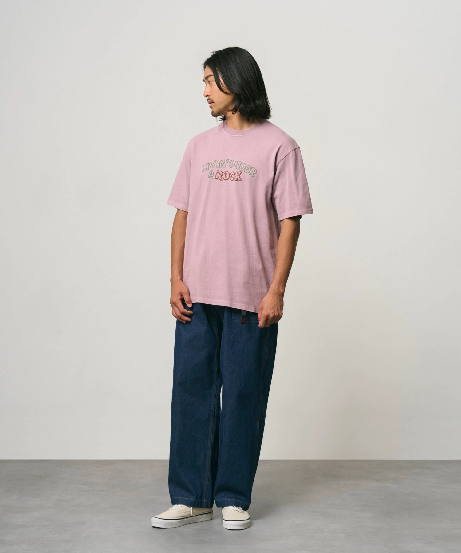 Gramicci Pigment Dyed Livin' Tee (Lilac Pigment) - Image 5
