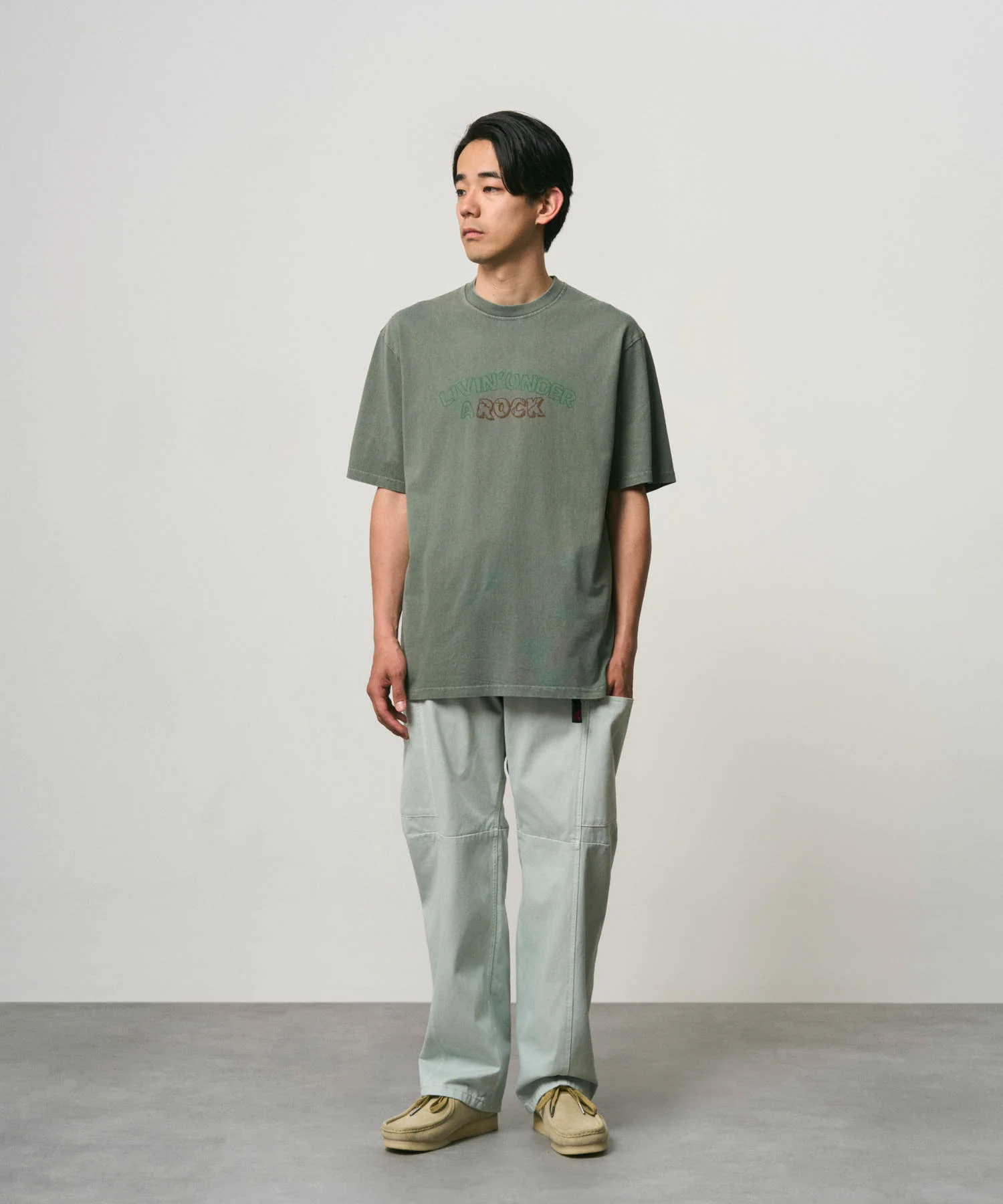 Gramicci Pigment Dyed Livin' Tee (Sage Pigment) - Image 3