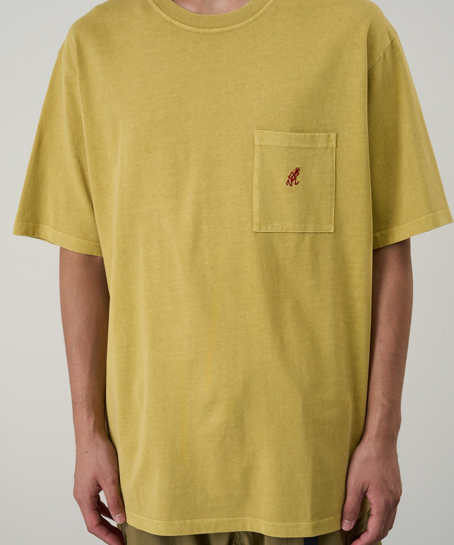 Gramicci Pigment Dyed One Point Tee (Sulphur Pigment) - Image 3