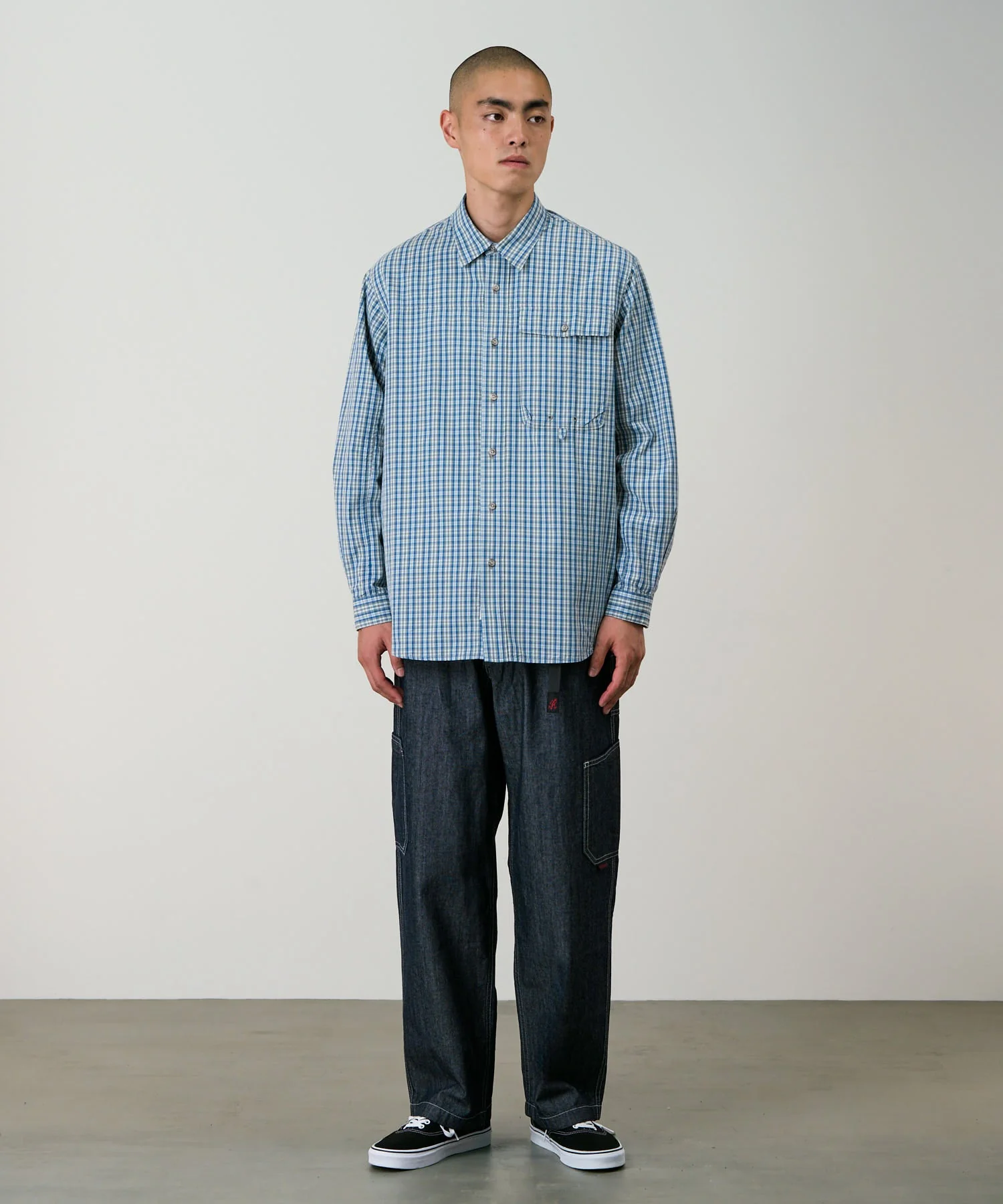 Gramicci Poplin Millwood Shirt (Blue) - Image 3