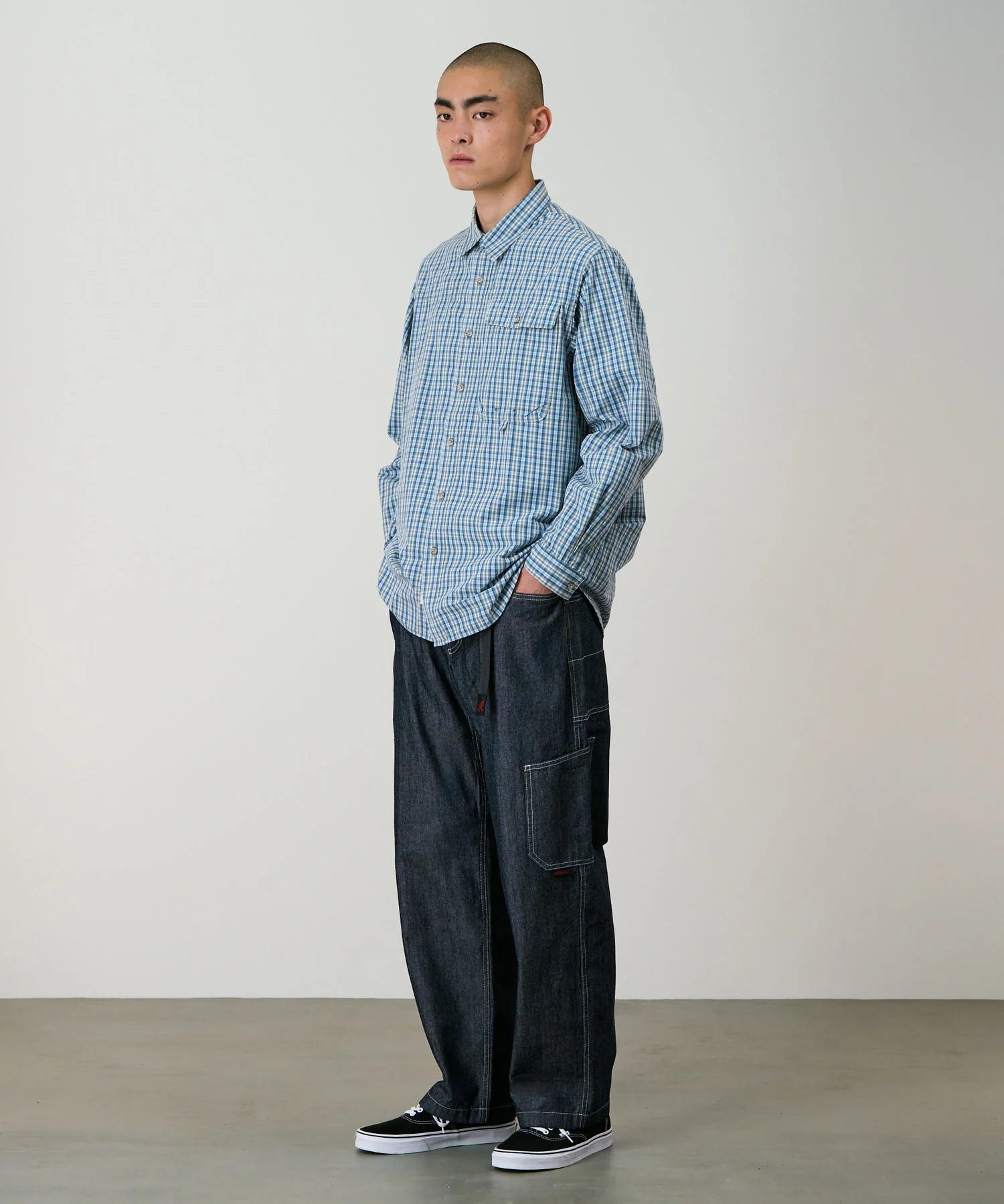 Gramicci Poplin Millwood Shirt (Blue) - Image 4