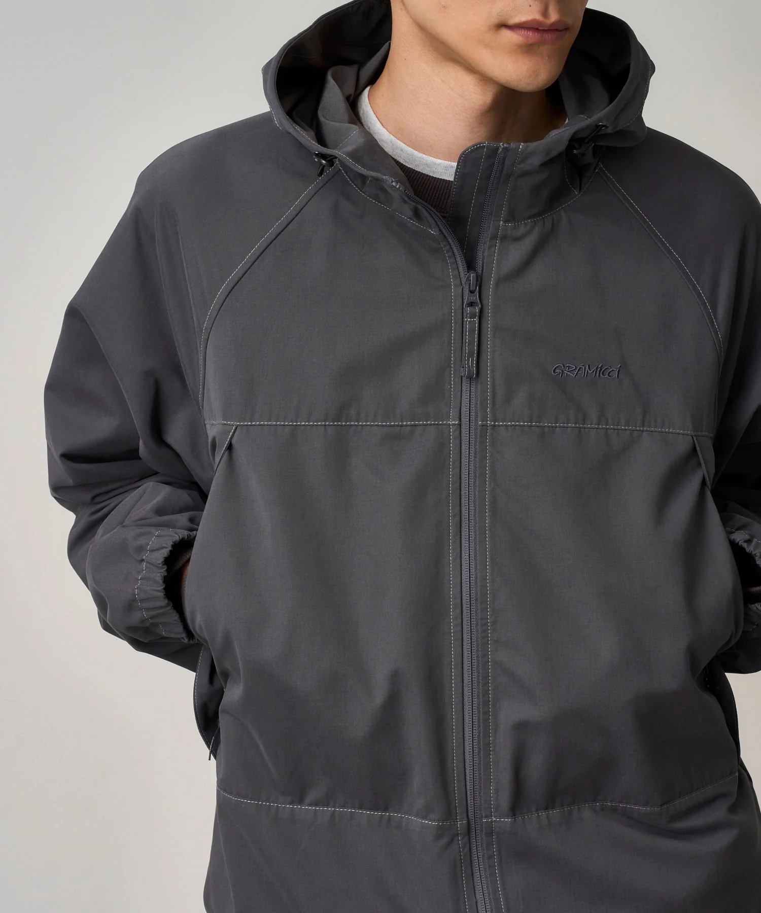 Gramicci Salem Hooded Jacket (Charcoal) - Image 3