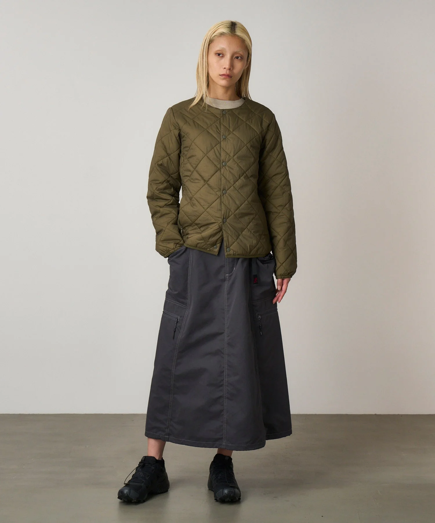Gramicci Thermal Insulation Quilted Jacket (Deep Laurel) - Image 3