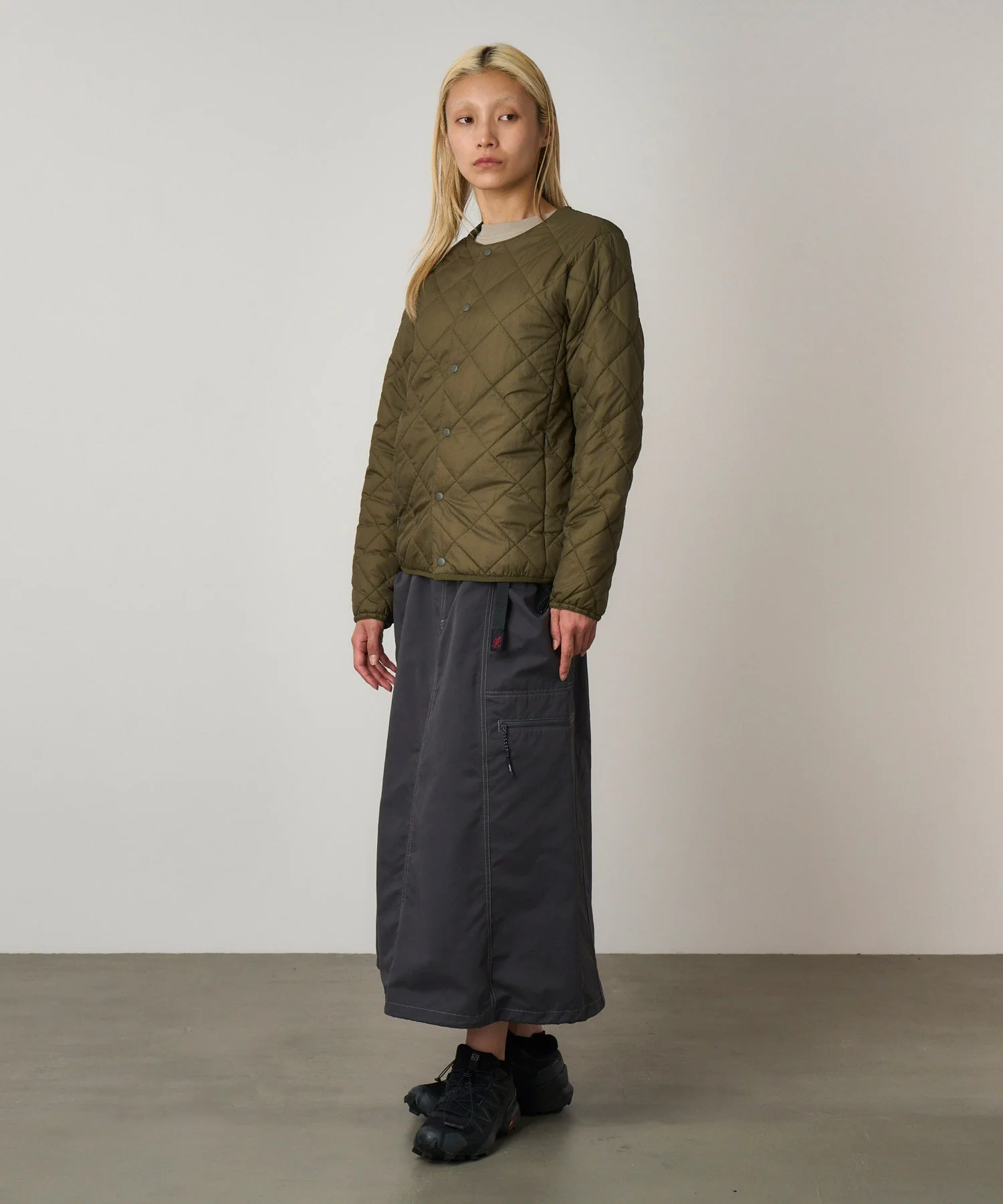 Gramicci Thermal Insulation Quilted Jacket (Deep Laurel) - Image 4