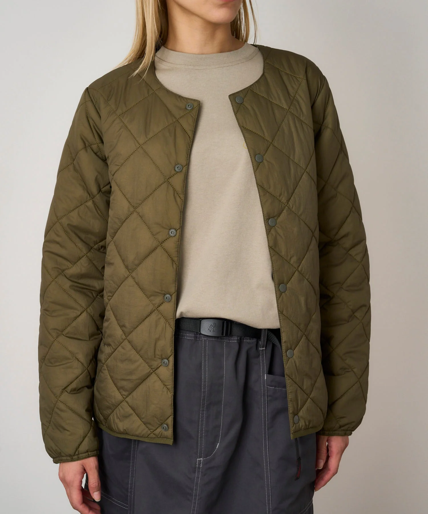 Gramicci Thermal Insulation Quilted Jacket (Deep Laurel) - Image 7